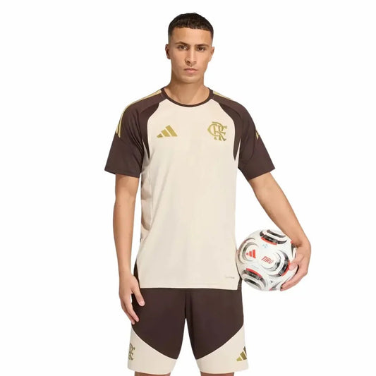 Camisa Flamengo Treino Bege 2026/27 - Torcedor Masculino - 